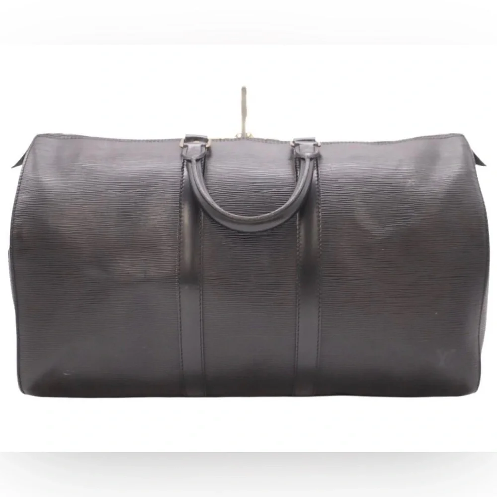 Louis Vuitton Black Epi Leather Keepall 45 - Picture 3 of 13